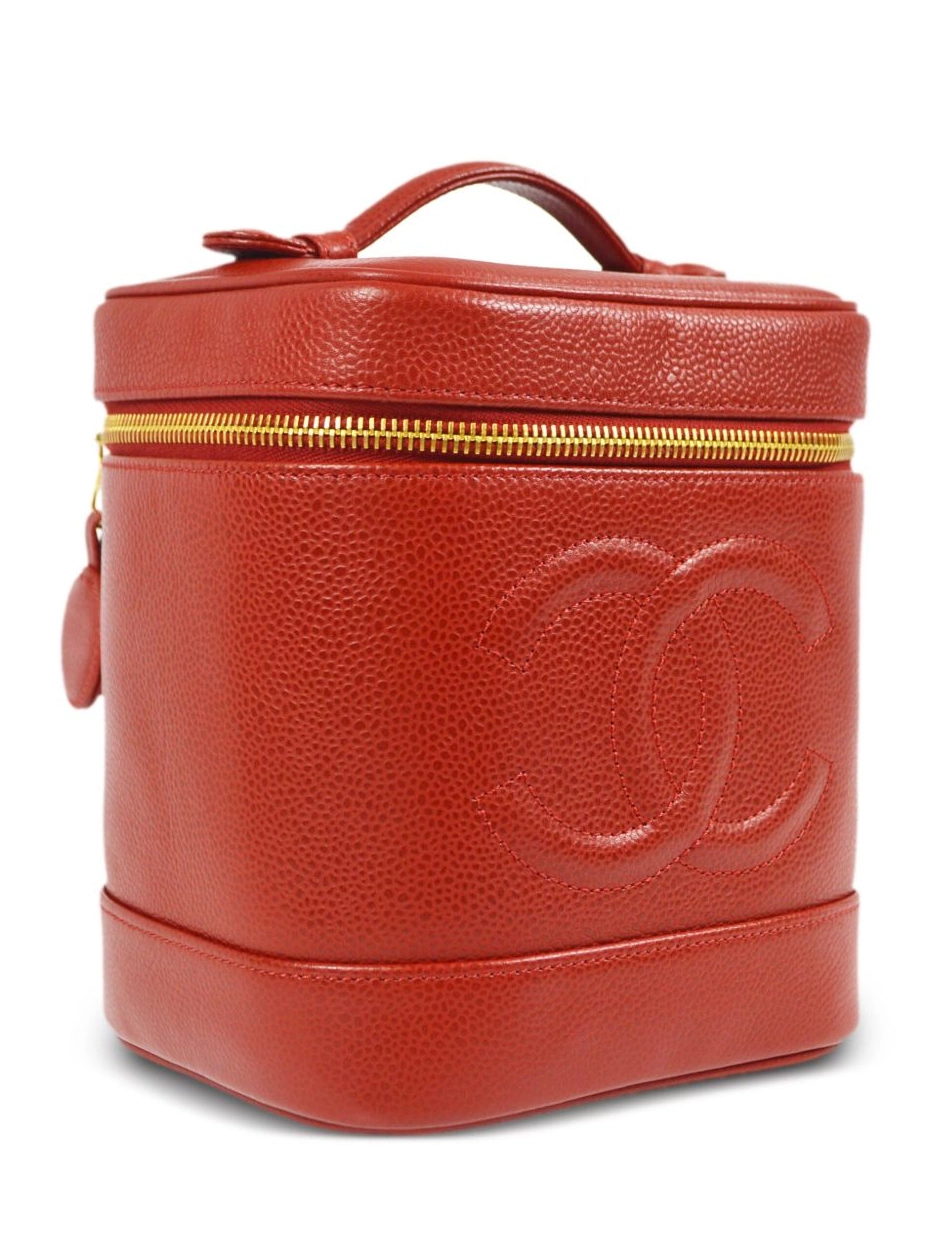 Affordable HOT SALE CC handbag vanity 1995 CHANEL stitch Women 0422